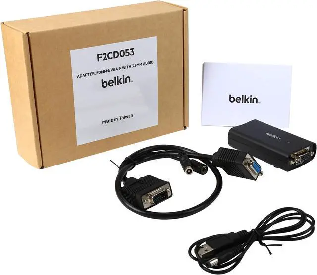 Alt view image 5 of 5 - Belkin HDMI to VGA + 3.5mm Audio Adapter F2CD053