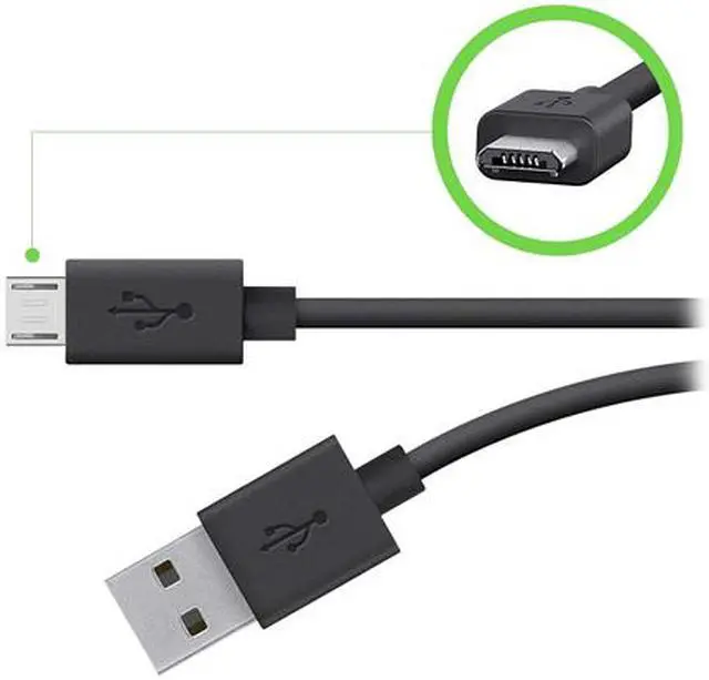 Alt view image 2 of 5 - Belkin Tangle Free Micro USB ChargeSync Cable