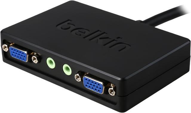  BLKF2CD058  Belkin - Belkin Adaptateur Audio HDMI vers VGA + 3,5  mm - HDMI-M/VGA-F - Câble HDMI/Mini-telephone/VGA A/V pour Ultrabook - TV