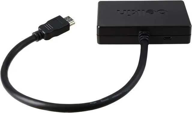 Alt view image 4 of 6 - Belkin HDMI to 2 x VGA + 3.5 mm Splitter Dongle (F2CD064)