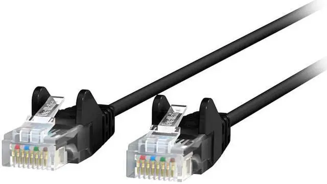 Main image of Belkin CE001B03-BLK-S 3 ft. Cat 6 Black UTP Snagless Patch Network Cable