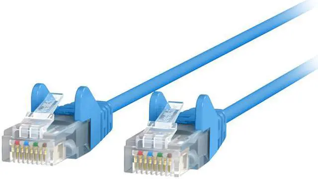 Main image of Belkin CE001B05-BLU-S 5 ft. Cat 6 Blue 28 AWG UTP Snagless Patch Network Cable