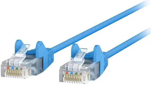 Main image of Belkin CE001B10-BLU-S 10 ft. Cat 6 Blue 28 AWG UTP Snagless Patch Network Cable