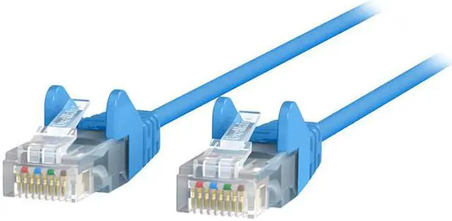 Main image of Belkin CE001B50-BLU-S 50 ft. Cat 6 Blue 28 AWG UTP Snagless Patch Network Cable