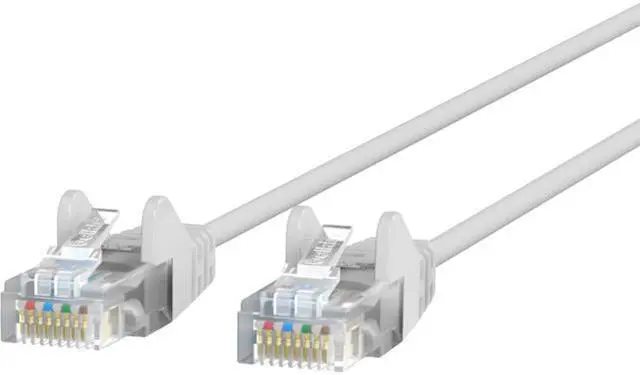 Main image of Belkin CE001B06-WHT-S 6 ft. Cat 6 White UTP Snagless 28AWG Patch Cable Bag & Label