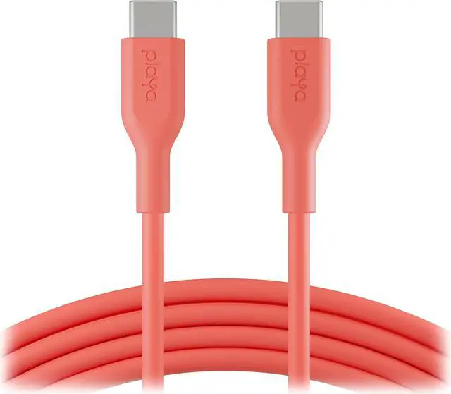 Main image of Belkin Playa USB-C to USB-C Cable, USB-C Fast Charge Cable for S20, S10, Note10, Note9, Pixel 4, Pixel 3, iPad Pro, and More, Coral, 2M (PMLC2003bt2M)