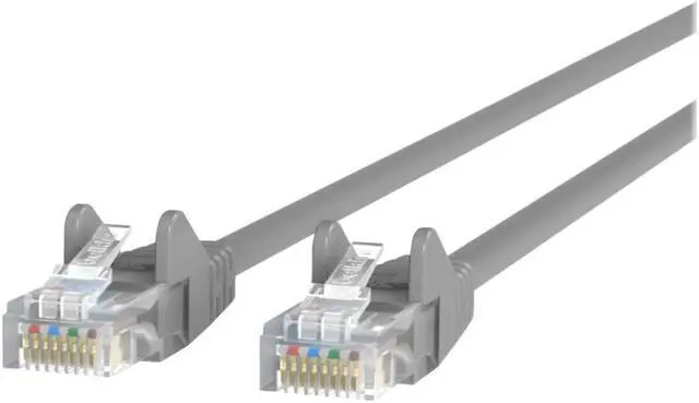 Alt view image 2 of 2 - Belkin A3L980-06IN-S 6 in. Cat 6 Gray UTP Snagless RJ45 Patch Cable