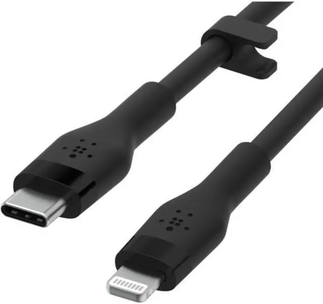 Alt view image 2 of 9 - Belkin USB-C Cable with Lightning Connector 3.28 ft Lightning/USB-C Data Transfer Cable for iPhone, iPad, iPod, iPad Pro, iPad Air, iPad mini