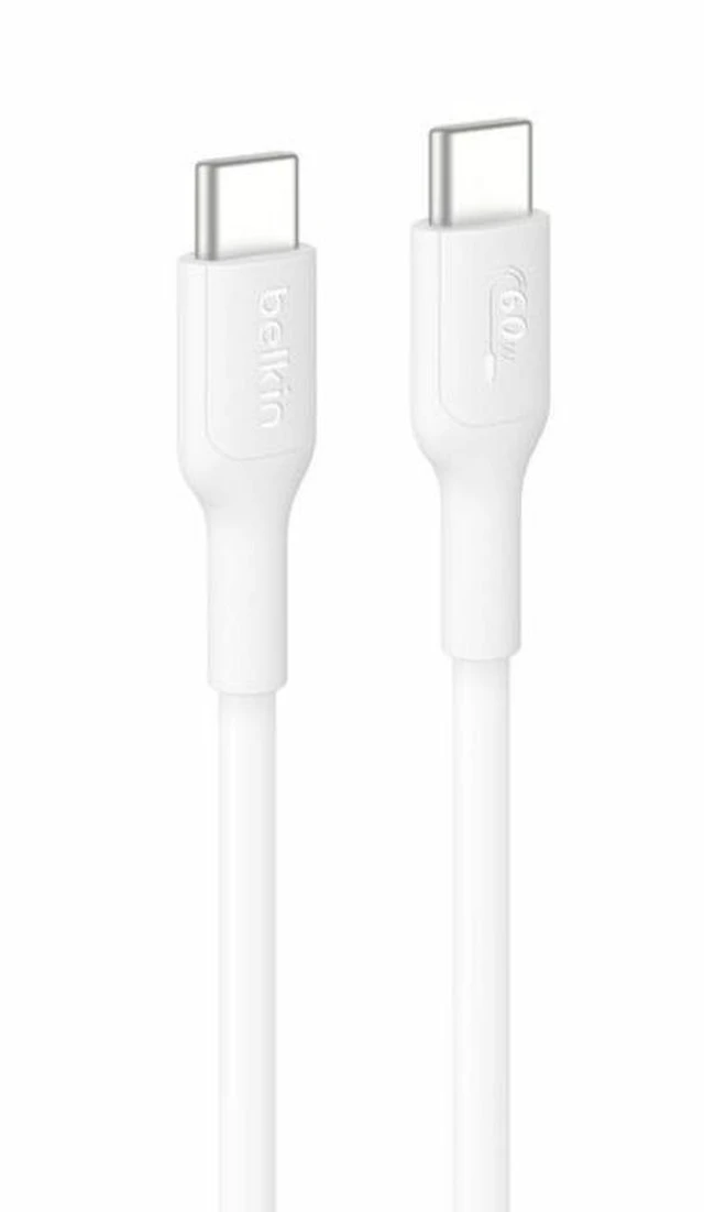 Main image of Belkin BoostCharge USB-C to USB-C Cable 60W - 6.6ft/2m - White - CAB023fq2MWH