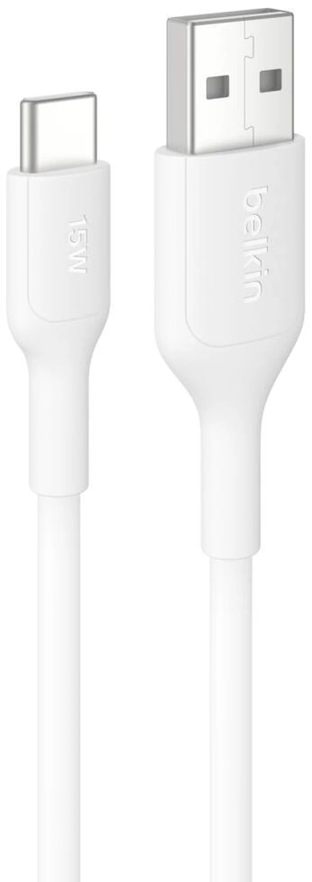 Main image of Belkin USB-A to USB-C Cable 15W - 3.3ft/1m - White - USB-C/USB-A - CAB021FQ1MWH