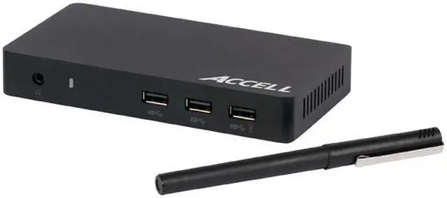 Alt view image 6 of 7 - Accell Universal Laptop Docking Station - USB 3.0 to 4K UHD DisplayPort, HDMI, 3 x USB-A 3.0, for Mac or Windows