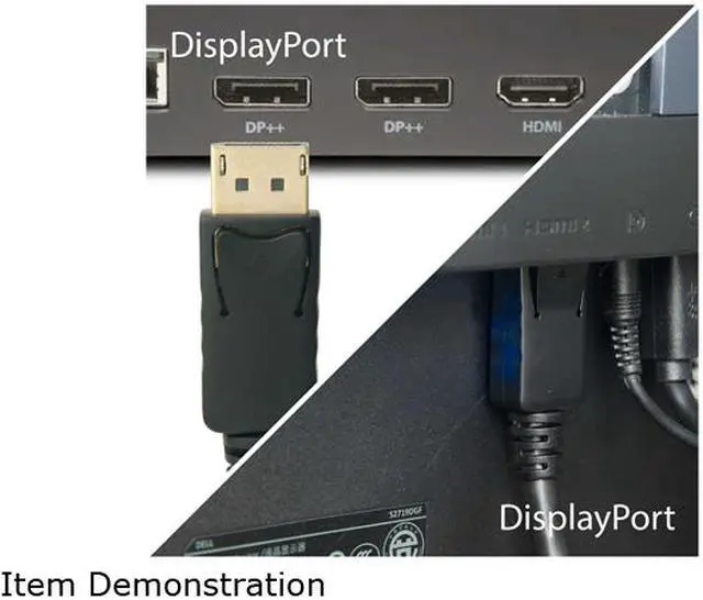Alt view image 7 of 10 - Omni Gear DIS-3 3 ft. DisplayPort 1.2 [4K@60Hz] to DisplayPort Cable, Black, Gold Plated