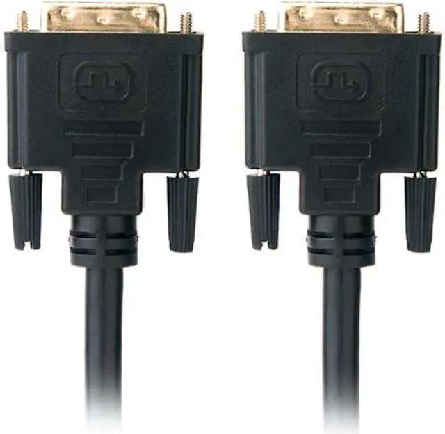 Alt view image 2 of 9 - Omni Gear DVI-3 Black 3 ft. DVI-D Dual-Link(24+1) Male to Male 28AWG Cable w/ Ferrite Cores, Gold Plated