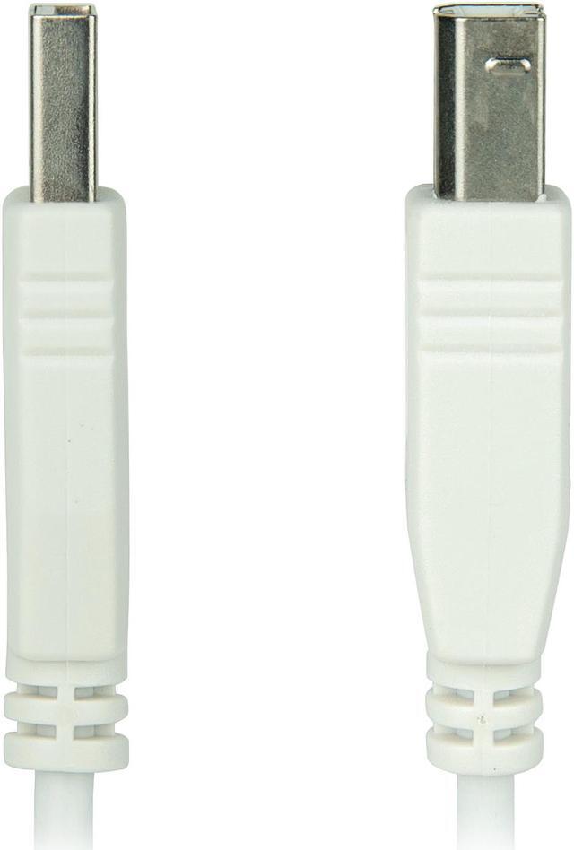 Alt view image 3 of 6 - Omni Gear USB-6-ABW White USB 2.0 A Male to B Male Cable