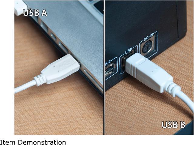 Alt view image 5 of 6 - Omni Gear USB-6-ABW White USB 2.0 A Male to B Male Cable