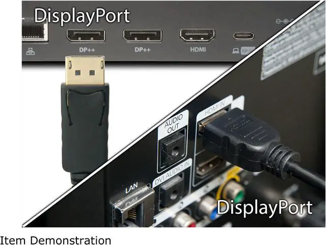 Alt view image 8 of 9 - Omni Gear DP-10 10 ft. Black 8K DisplayPort to DisplayPort Cable 1.4 VERSION with 8K 60Hz Male to Male