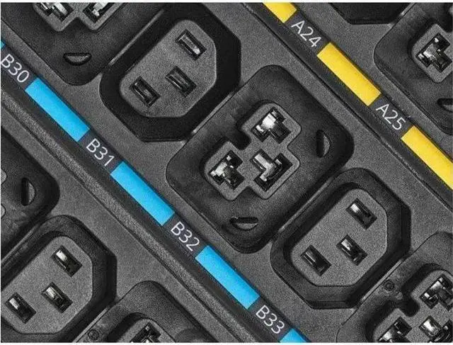 Alt view image 3 of 6 - Eaton Universal-Input Metered PDU G4, 208V and 415/240V, 24 Outlets, Input Cable Sold Separately, 0U Vertical EVMIGU23A-E