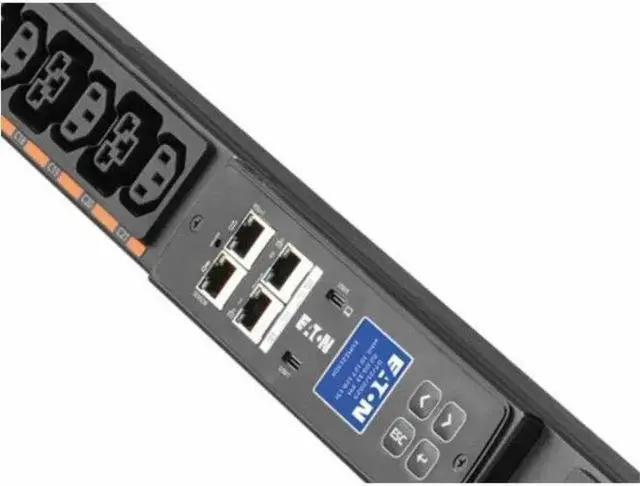 Alt view image 2 of 6 - Eaton Universal-Input Metered PDU G4, 208V and 415/240V, 24 Outlets, Input Cable Sold Separately, 0U Vertical EVMIGU23A-E