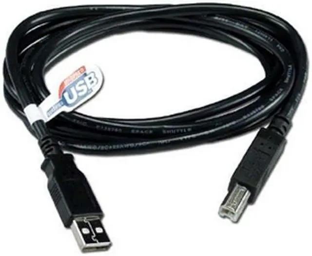 Alt view image 2 of 2 - QVS CC2209C-06 6 ft. Black USBA-USBB M/M Black Cable