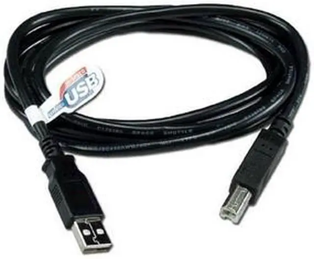Main image of QVS CC2209C-06 6 ft. Black USBA-USBB M/M Black Cable
