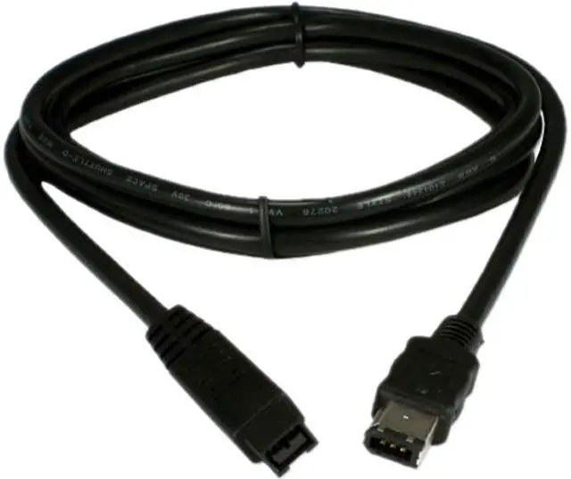 Main image of QVS CC1394F6-06 6 ft. FireWire800-Bilingual/i.Link for Audio/Video 9Pin to 6Pin