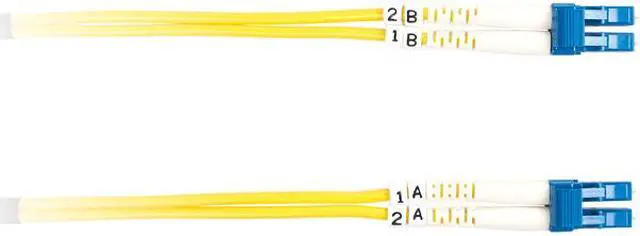 Main image of Black Box FOSM-002M-LCLC 6.56 ft. Yellow Single-Mode Value Line Patch Cable