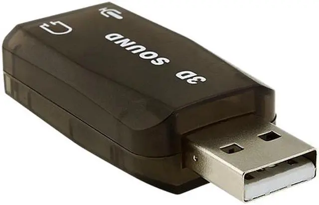 Alt view image 2 of 3 - Insten 675722 USB Sound Card Adapter for Skype / Internet phones / Chat programs / MSN / Yahoo / ICQ / AIM & more