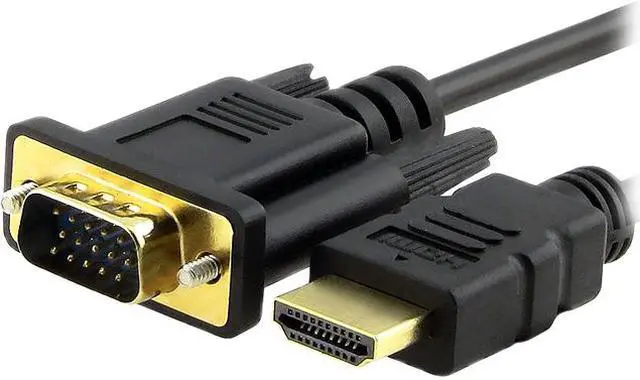 Main image of Insten 369972 6 ft. Black HDMI to VGA Cable M/M, Black Male to Male