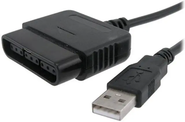 Alt view image 2 of 3 - Insten 1926483 PS2 Controller Adapter + Black Digital Optical Audio TosLink Cable M/M For Sony PlayStation 2 (PS2) / PlayStation 3 (PS3)