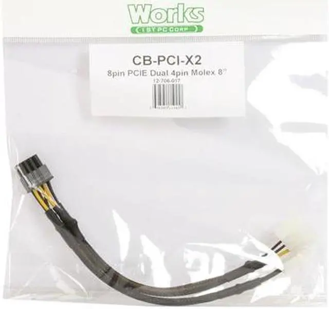 Alt view image 4 of 4 - 1ST PC CORP. CB-PCI-X2 8 in. Cable Adapter Male to Female