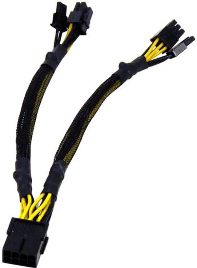 Main image of 1ST PC CORP. 8" CB-PCIE8-Y PCI-E PCI-Express 8-pin Female to Two PCI-Express 6+2-pin Female