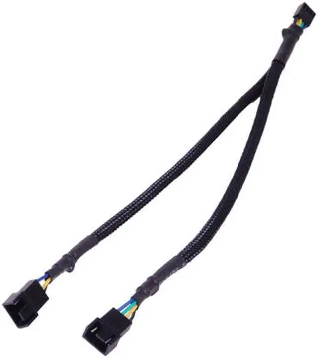 Alt view image 2 of 2 - 1ST PC CORP. CB-PWM-YS 1 ft. 4pin PWM to Dual 4pin PWM Y Cable 12" - Sleeved
