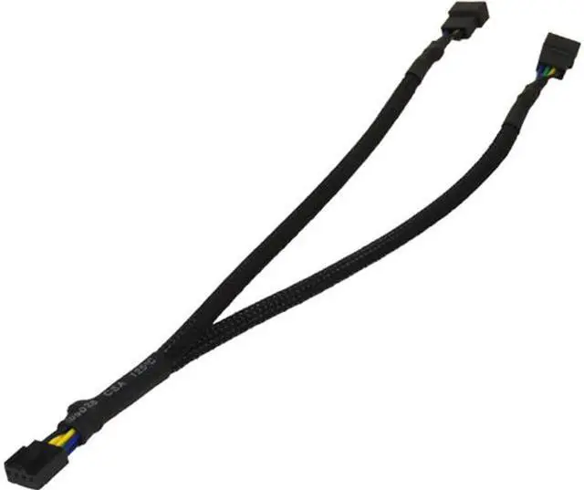 Main image of 1ST PC CORP. CB-PWM-YS 1 ft. 4pin PWM to Dual 4pin PWM Y Cable 12" - Sleeved