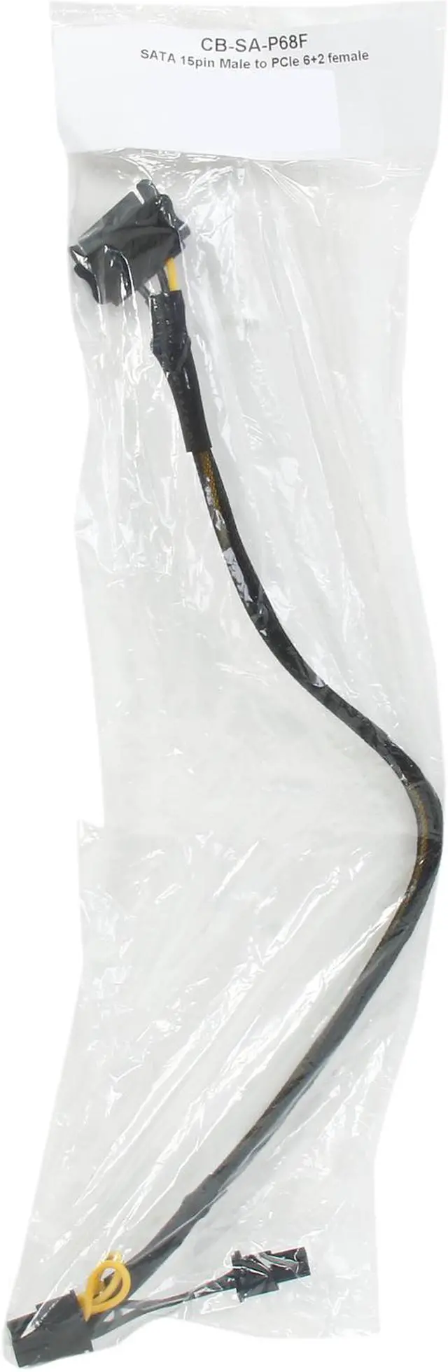 Alt view image 3 of 3 - 1ST PC CORP. CB-SA-P68F SATA 15pin Male to PCIe 6+2 female