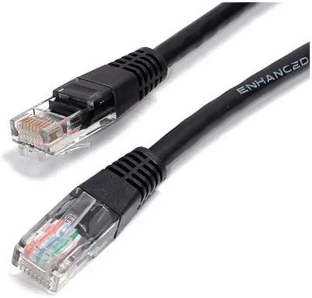 Main image of StarTech.com 2 ft Black Molded Cat5e UTP Patch Cable