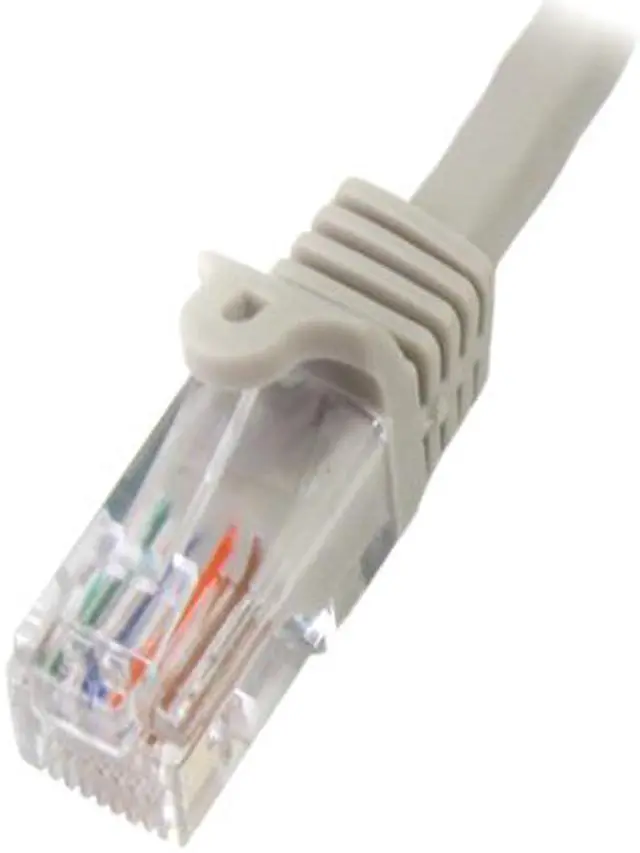 Alt view image 2 of 2 - StarTech.com 1 ft Gray Snagless Cat5e UTP Patch Cable