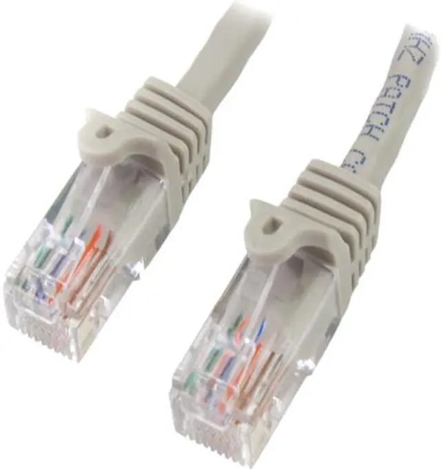 Main image of StarTech.com 1 ft Gray Snagless Cat5e UTP Patch Cable