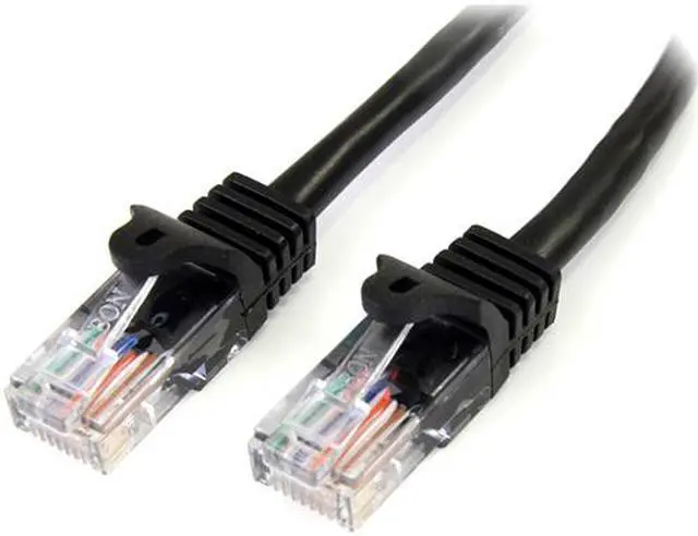 Main image of StarTech.com 50 ft Black Cat5e Snagless UTP Patch Cable