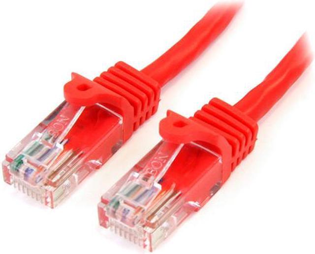 Main image of StarTech.com Snagless UTP Patch cable - RJ-45 (M) - RJ-45 (M) - 0.9 m - UTP - ( CAT 5e ) - red