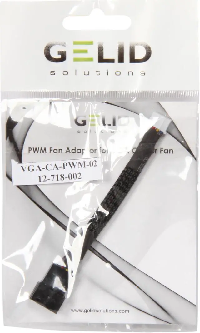 Alt view image 4 of 4 - GELID Solutions CA-PWM-02 2.76 in. PWM Fan Adaptor Cable for VGA Cooler Fan