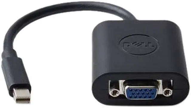 Alt view image 2 of 4 - Dell RG14P Mini DisplayPort to VGA Adapter (Black)
