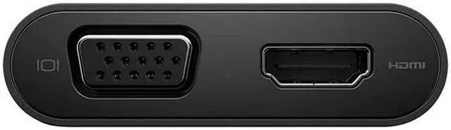 Alt view image 3 of 5 - Dell Adapter DA200 - USB-C to HDMI/VGA/Ethernet/USB 3.0