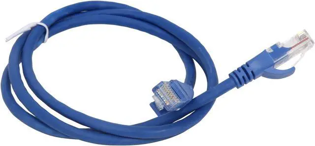 Alt view image 2 of 3 - VCOM VC511-3BL 3 ft. Cat 5E Blue Molded Patch Cable