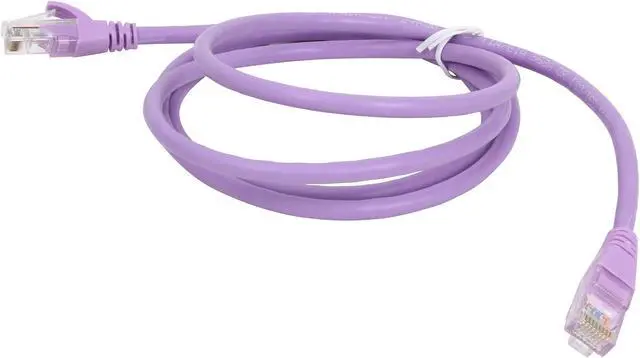 Alt view image 2 of 3 - VCOM VC511-5PU 5 ft. Cat 5E Purple Molded Patch Cable