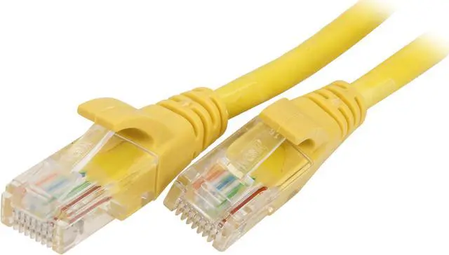 Main image of VCOM VC511-7YL 7 ft. Cat 5E Yellow Molded Patch Cable