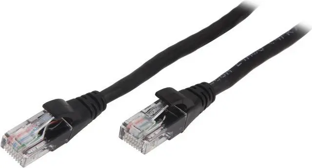 Main image of VCOM VC511-14BK 14 ft. Cat 5E Black Molded Patch Cable