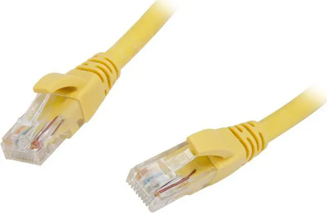 Main image of VCOM VC611-7YL 7 ft. Cat 6E Yellow Molded Patch Cable