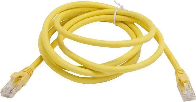 Alt view image 2 of 3 - VCOM VC611-7YL 7 ft. Cat 6E Yellow Molded Patch Cable
