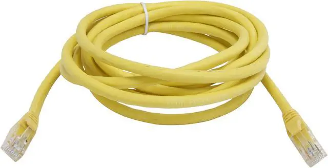 Alt view image 2 of 3 - VCOM VC611-10YL 10 ft. Cat 6E Yellow Molded Patch Cable
