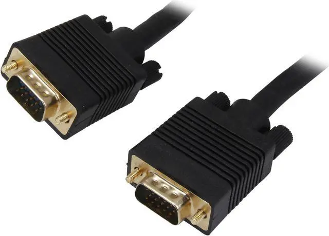 Main image of VCOM VC-VGA25M 25 ft. SVGA HD15 Male to Male Black Cable